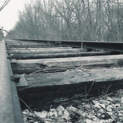 Railroad Tracks - Black & White
